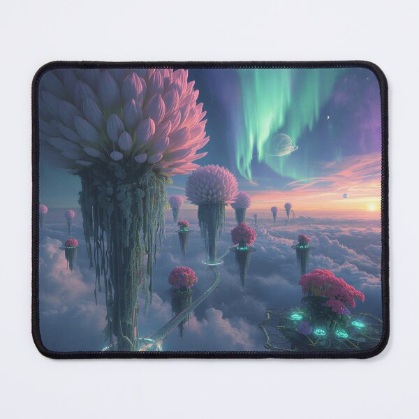 Item preview, Sky Bloom Floating Garden Alien Fantasy Landscape designed and sold by Luminous Wilds.