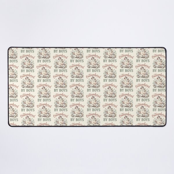 Item preview, Mother's Day Outnumbered By Boys Funny Goose Mom Life Boy 4 designed and sold by ChinkyCat Official.