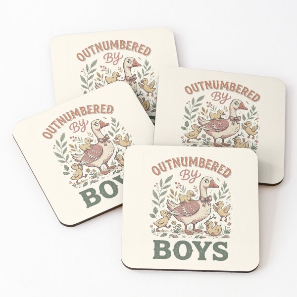 Item preview, Mother's Day Outnumbered By Boys Funny Goose Mom Life Boy 5 designed and sold by ChinkyCat Official.