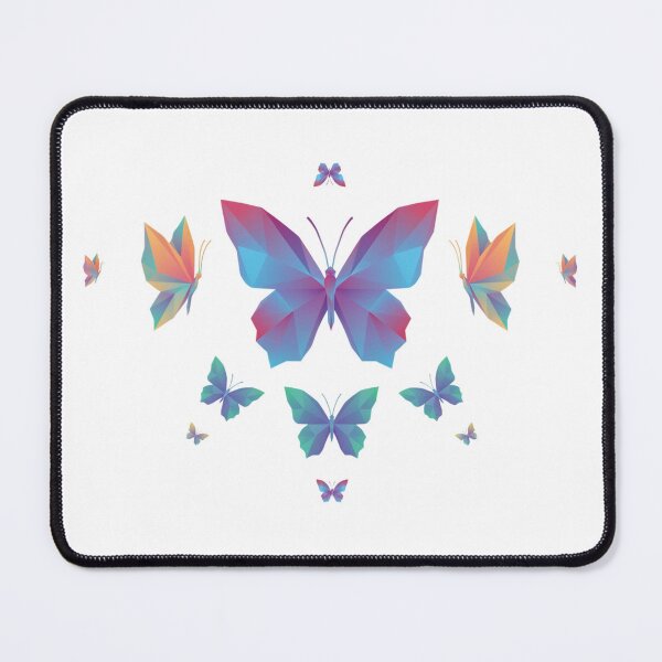 Item preview, Tribal Butterfly - Rainbow Geometric Butterfly – Vibrant Low Poly Butterfly Art designed and sold by ArcticFoxStudio.