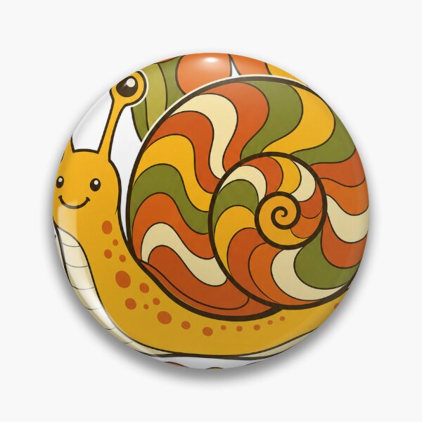 Item preview, Retro Snail - Groovy 70s Aesthetic Design designed and sold by VisualArtsOasis.