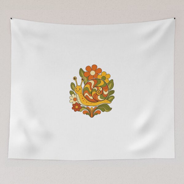 Item preview, Retro Snail - Groovy 70s Aesthetic Design designed and sold by VisualArtsOasis.
