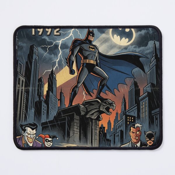 Item preview, Batman The Animated Series (1992) Retro Poster | Vintage Gotham Art Print designed and sold by lavanya11.