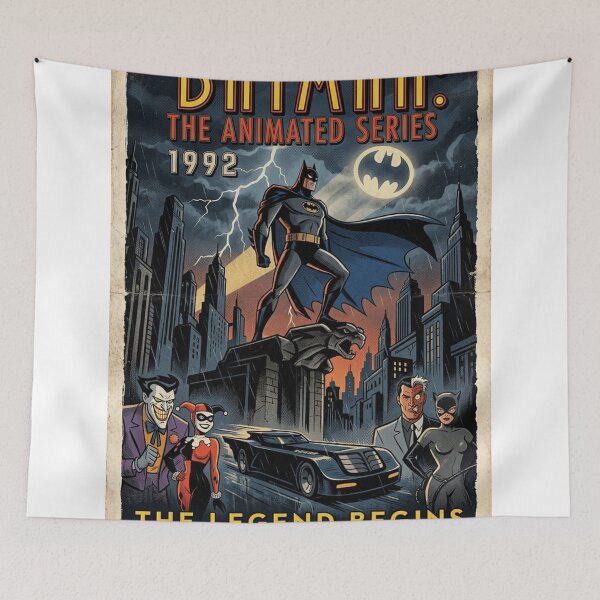 Item preview, Batman The Animated Series (1992) Retro Poster | Vintage Gotham Art Print designed and sold by lavanya11.