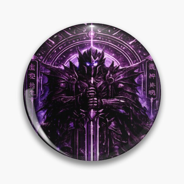 Item preview, Void General Dark Knight Purple Glowing Sword Cyberpunk Art designed and sold by RiteshCenter .