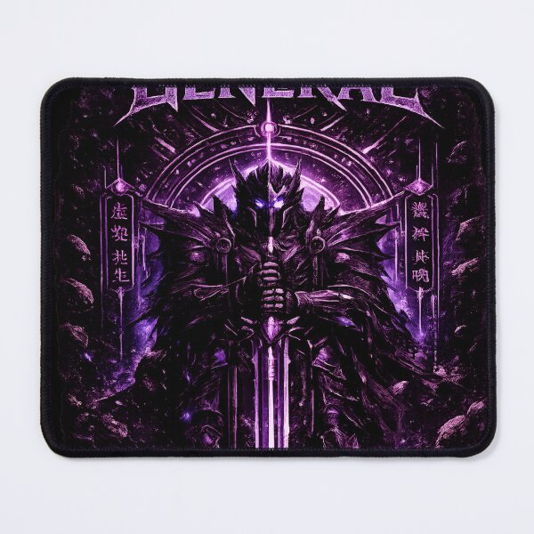 Item preview, Void General Dark Knight Purple Glowing Sword Cyberpunk Art designed and sold by RiteshCenter .