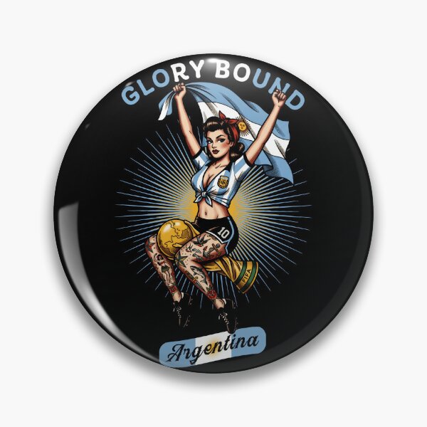 Item preview, Argentina Glory Bound Pin-Up designed and sold by Fictional Ink Society.