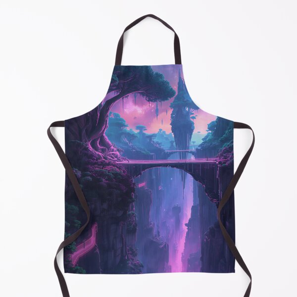 Item preview, Nebula Skybridge Canyon Fantasy Alien Landscape designed and sold by Luminous Wilds.