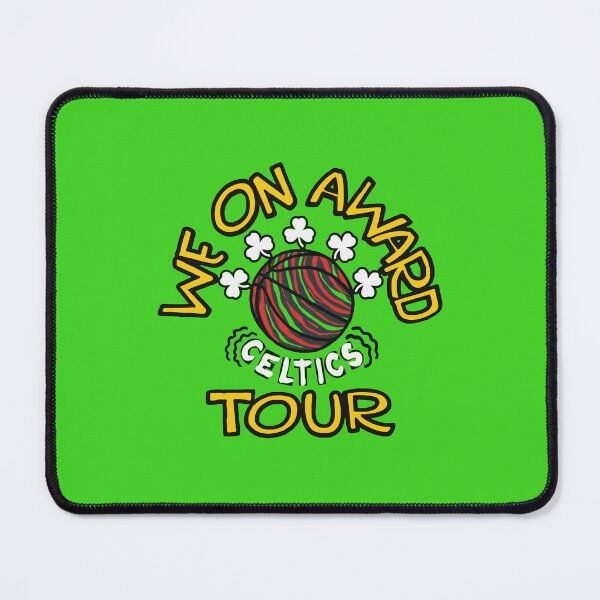 Item preview, Boston Celtics Basketball Tour Typography Fan Art designed and sold by Ivoryze.