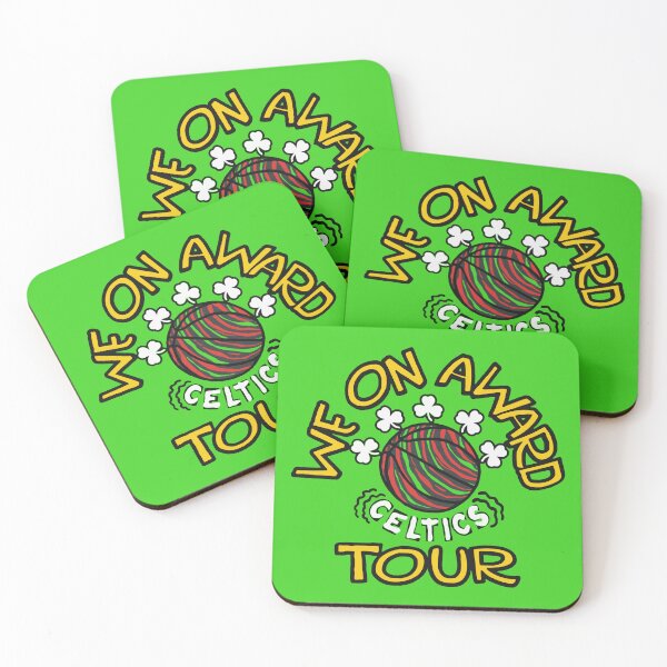 Item preview, Boston Celtics Basketball Tour Typography Fan Art designed and sold by Ivoryze.