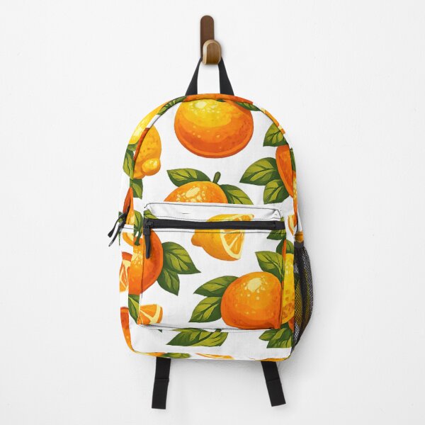 Item preview, Seamless pattern of oranges and lemons with green leaves designed and sold by ARIN2550.