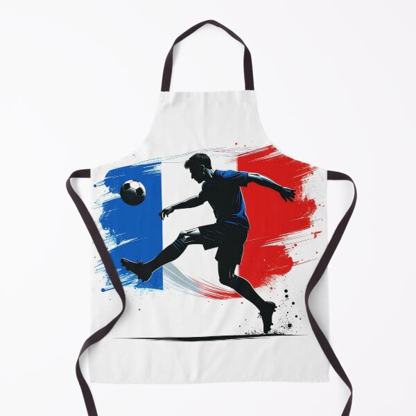 Item preview, France Soccer Player Art — French Football Flag Action Fan Print designed and sold by icemanphotos.