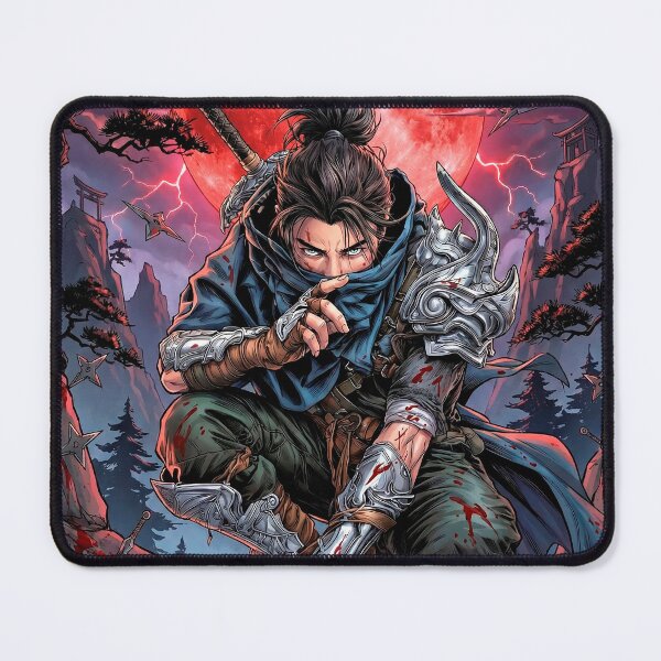 Item preview, Ninja Warrior Under the Red Moon designed and sold by Mistermike248.