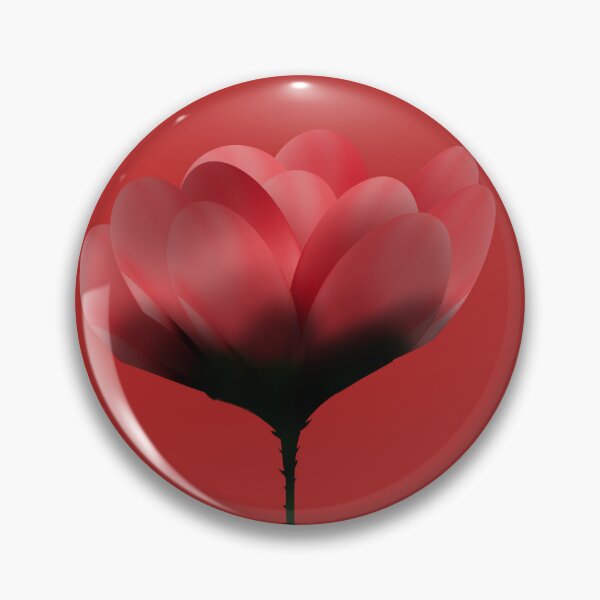 Item preview, Abstract Red and Blue Flower Surreal Floral Art designed and sold by SahmatArt.