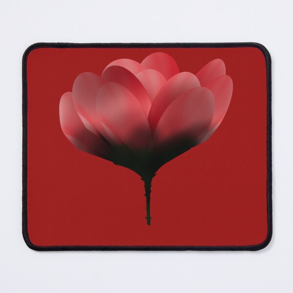 Item preview, Abstract Red and Blue Flower Surreal Floral Art designed and sold by SahmatArt.