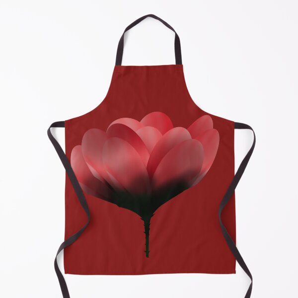 Item preview, Abstract Red and Blue Flower Surreal Floral Art designed and sold by SahmatArt.
