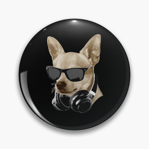 Item preview, Cool Chihuahua Dog with Sunglasses Headphones designed and sold by marke770.