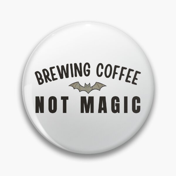 Item preview, Social Battery Halloween.  Brewing Coffee Not Magic designed and sold by ChernotytskaArt.
