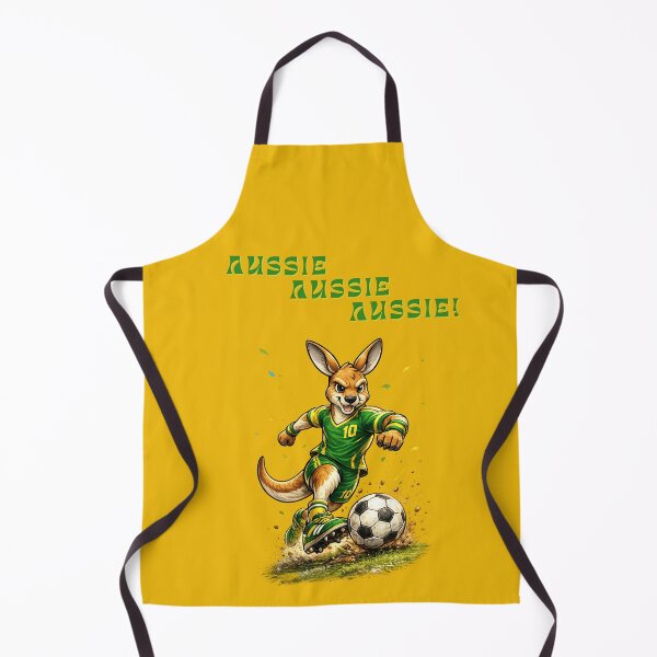 Item preview, Aussie Soccer Roo, Australian Football Mascot Kangaroo AUSSIE AUSSIE AUSSIE designed and sold by Cadsdiva.