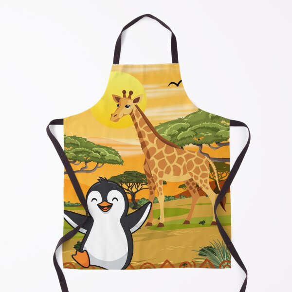 Artikelvorschau, Lustiger Pinguin auf Safari in Afrika – Abenteuer T-Shirt entworfen und verkauft von PureHopeStudio.