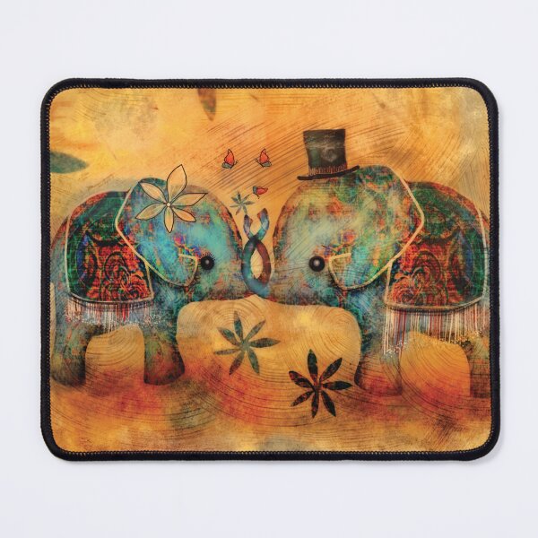 Item preview, Rustic Boho Vintage Elephants designed and sold by Karin Taylor.