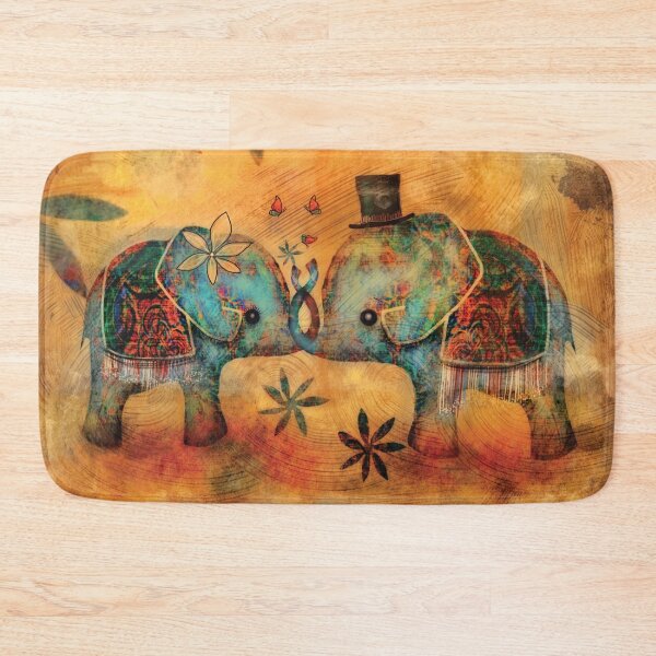 Item preview, Rustic Boho Vintage Elephants designed and sold by Karin Taylor.