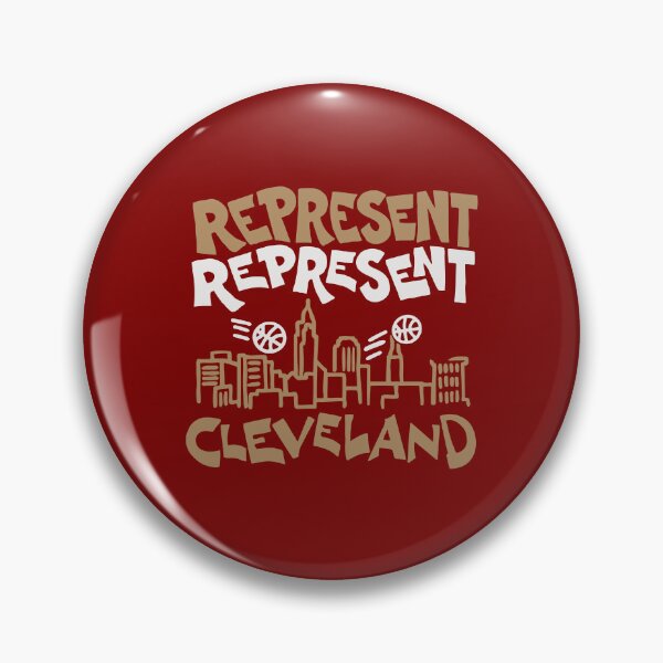 Item preview, Represent Cleveland Cavaliers Skyline Basketball Art designed and sold by Ivoryze.