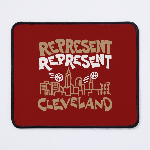 Item preview, Represent Cleveland Cavaliers Skyline Basketball Art designed and sold by Ivoryze.