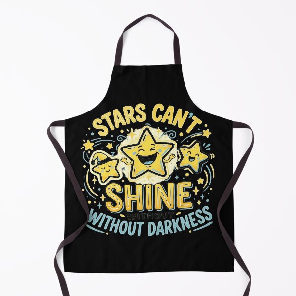 Item preview, Stars Can't Shine Without Darkness - Cute Smiling Stars Illustration designed and sold by Sekla-Studio.