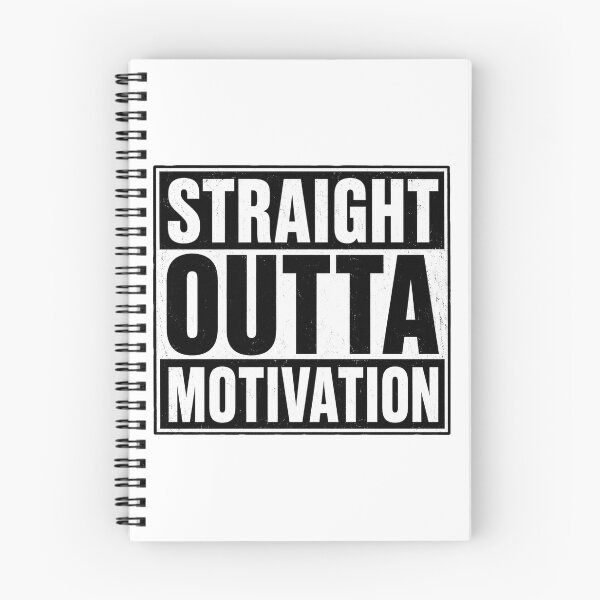 Item preview, Straight Outta Motivation Funny Procrastination Humor Design designed and sold by MonkiFlipp.