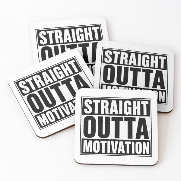 Item preview, Straight Outta Motivation Funny Procrastination Humor Design designed and sold by MonkiFlipp.