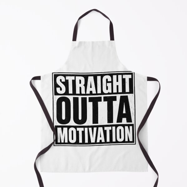 Item preview, Straight Outta Motivation Funny Procrastination Humor Design designed and sold by MonkiFlipp.