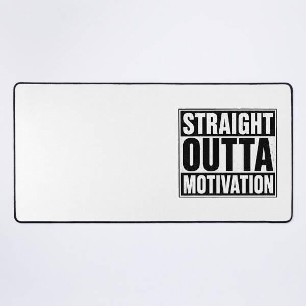 Item preview, Straight Outta Motivation Funny Procrastination Humor Design designed and sold by MonkiFlipp.