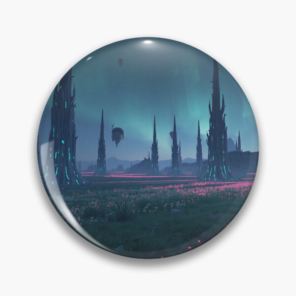 Item preview, Glow Spine Forest Alien Fantasy Plains Landscape designed and sold by Luminous Wilds.
