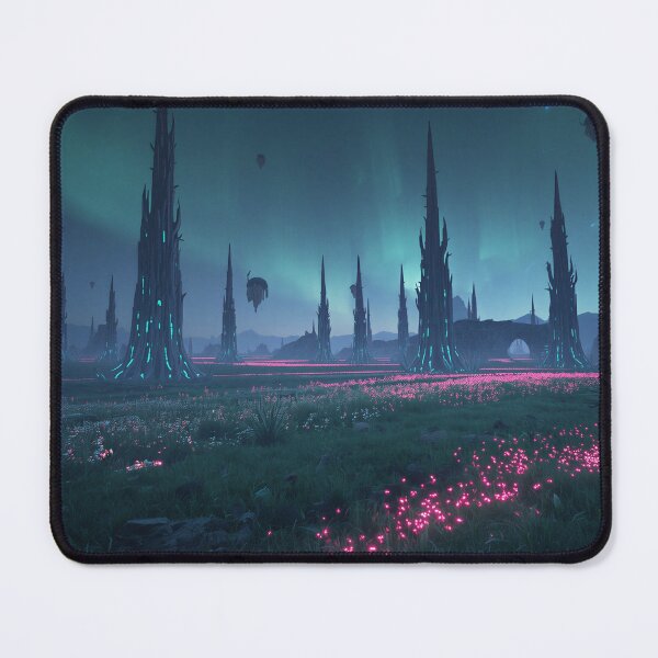Item preview, Glow Spine Forest Alien Fantasy Plains Landscape designed and sold by Luminous Wilds.