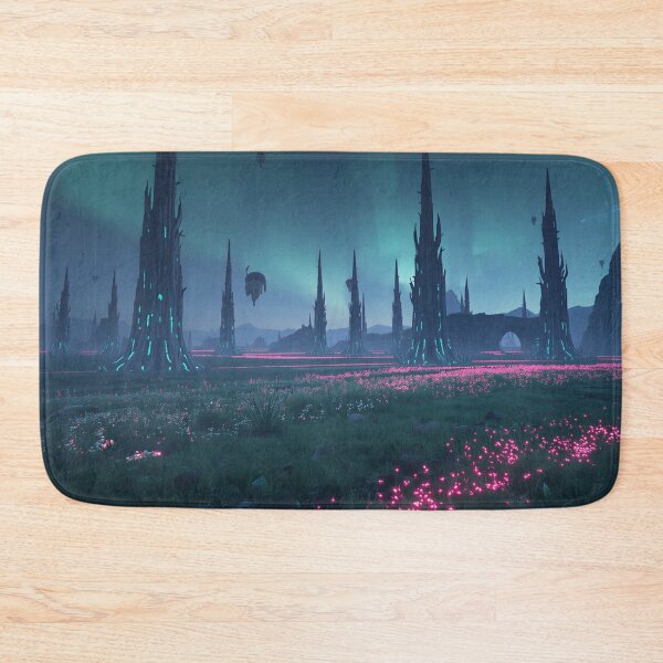 Item preview, Glow Spine Forest Alien Fantasy Plains Landscape designed and sold by Luminous Wilds.