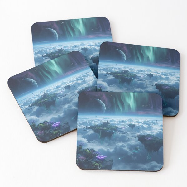 Item preview, Sky Reef Ocean Floating Alien Fantasy Landscape designed and sold by Luminous Wilds.