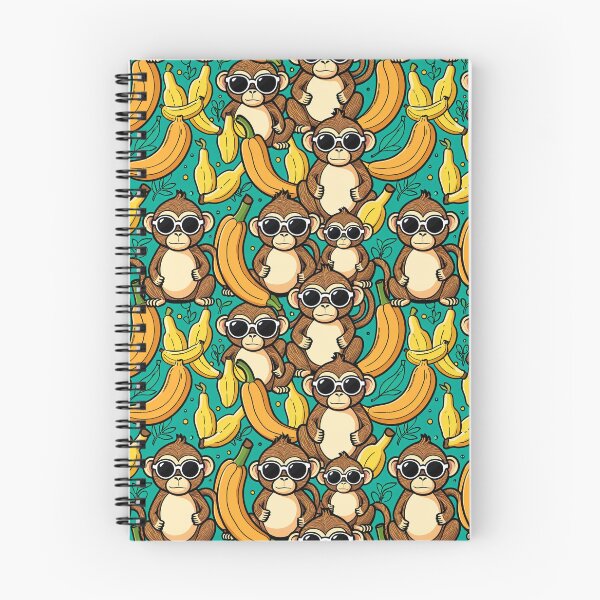 Item preview, chibi monkey pattern sticker designed and sold by krazzyremo.