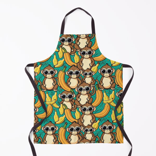 Item preview, chibi monkey pattern sticker designed and sold by krazzyremo.