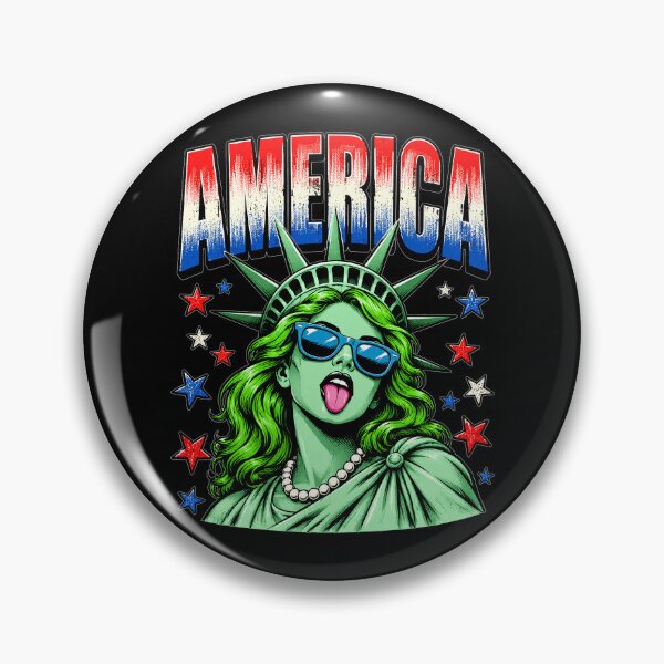 Item preview, Brushstroke Statue of Liberty Blowing 4th of July designed and sold by OlakunleOloroz.