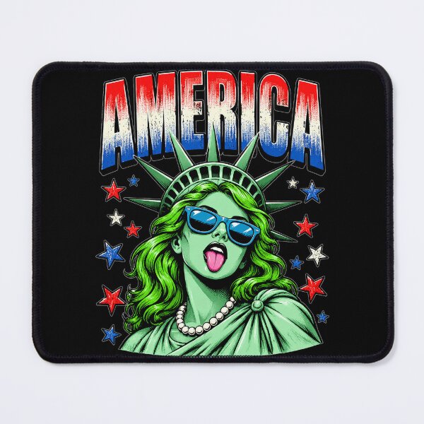 Item preview, Brushstroke Statue of Liberty Blowing 4th of July designed and sold by OlakunleOloroz.