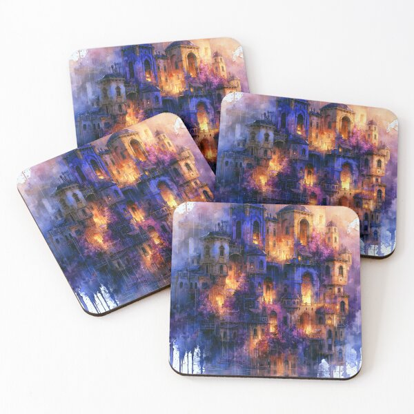 Item preview, Floating Fantasy City Watercolor Castle designed and sold by NeoArvish.