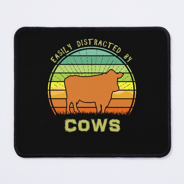Item preview, Easily Distracted By Cows Retro Sunset Farm designed and sold by marke770.