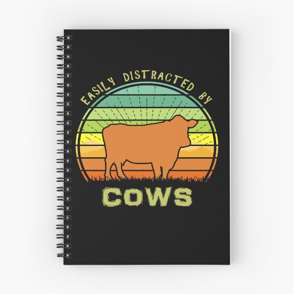 Item preview, Easily Distracted By Cows Retro Sunset Farm designed and sold by marke770.