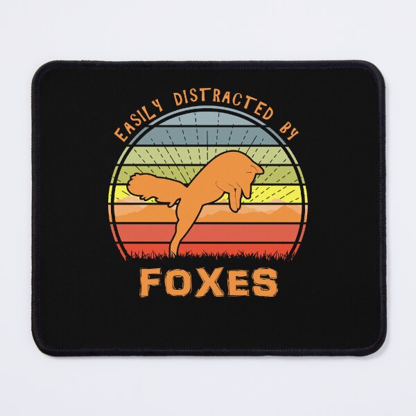 Item preview, Easily Distracted By Foxes Retro Sunset Fox designed and sold by marke770.