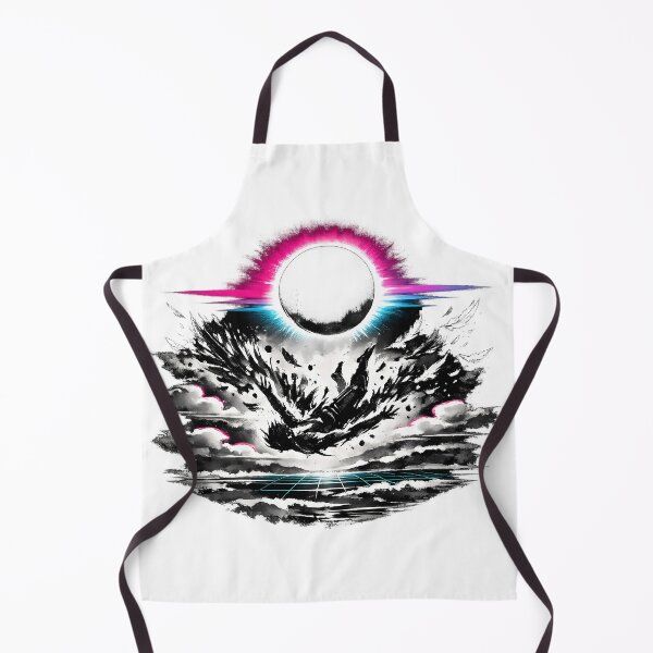 Item preview, Synthwave Sumi-e Icarus Fall designed and sold by KungPowUnicorn.