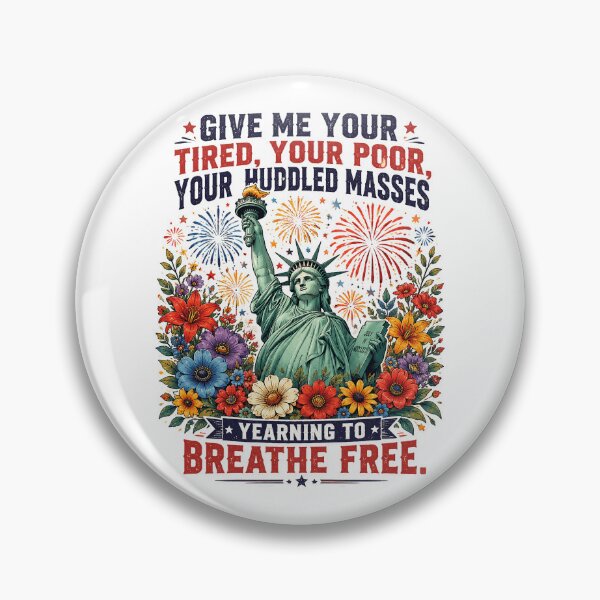 Item preview, Give Me Your Tired Your Poor Statue of Liberty 4th of July designed and sold by OlakunleOloroz.