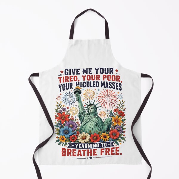 Item preview, Give Me Your Tired Your Poor Statue of Liberty 4th of July designed and sold by OlakunleOloroz.
