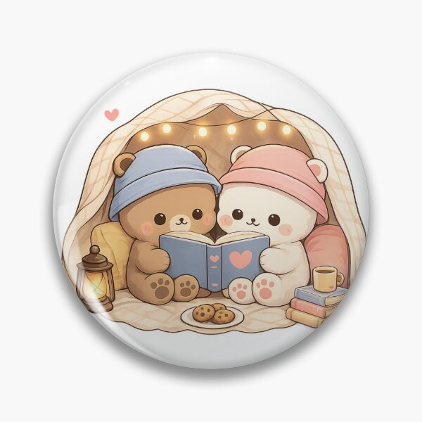 Item preview, Cozy Bear Couple Reading Together designed and sold by Astra-Parallax.
