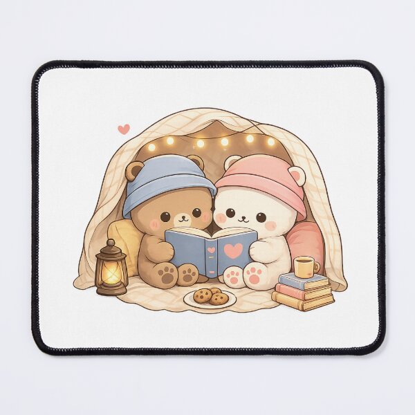 Item preview, Cozy Bear Couple Reading Together designed and sold by Astra-Parallax.